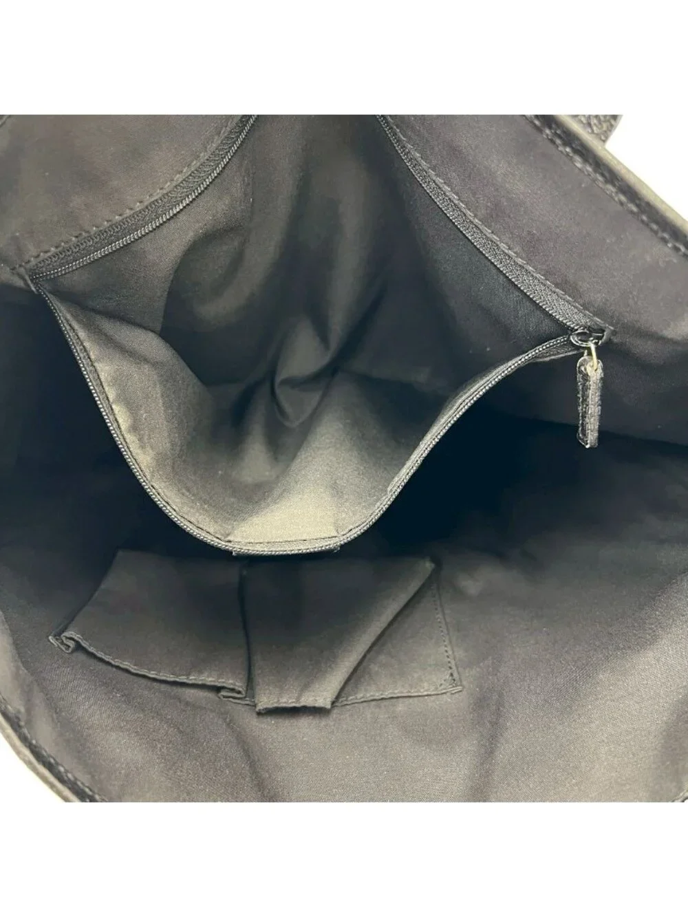 ★SOLD★ Gucci GG Pattern Canvas Leather Tote Shoulder Bag Business Black - Picture 10 of 10